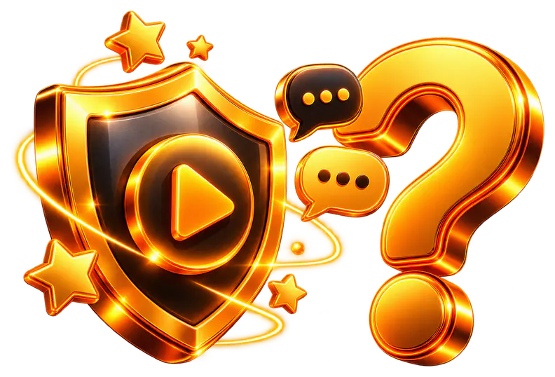 Child safety shield with a play icon