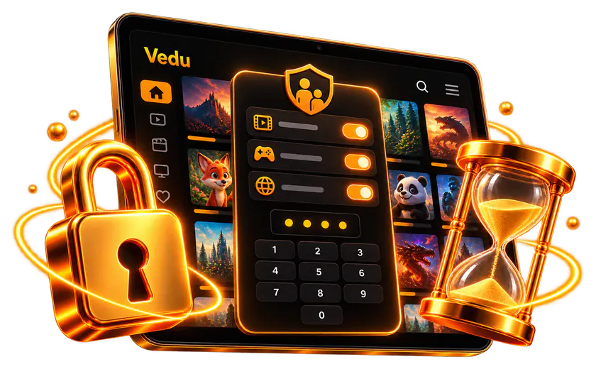 Parental control settings for Vedu APK for kids