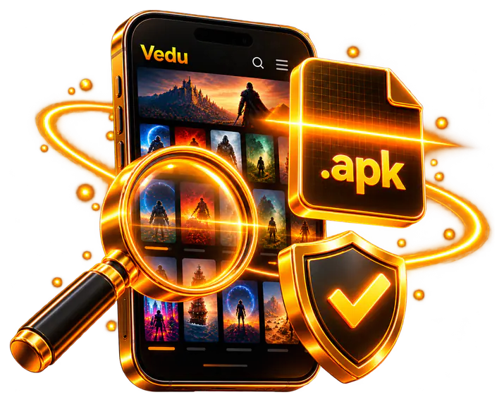 Scanning the Vedu APK file for security risks